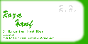roza hanf business card